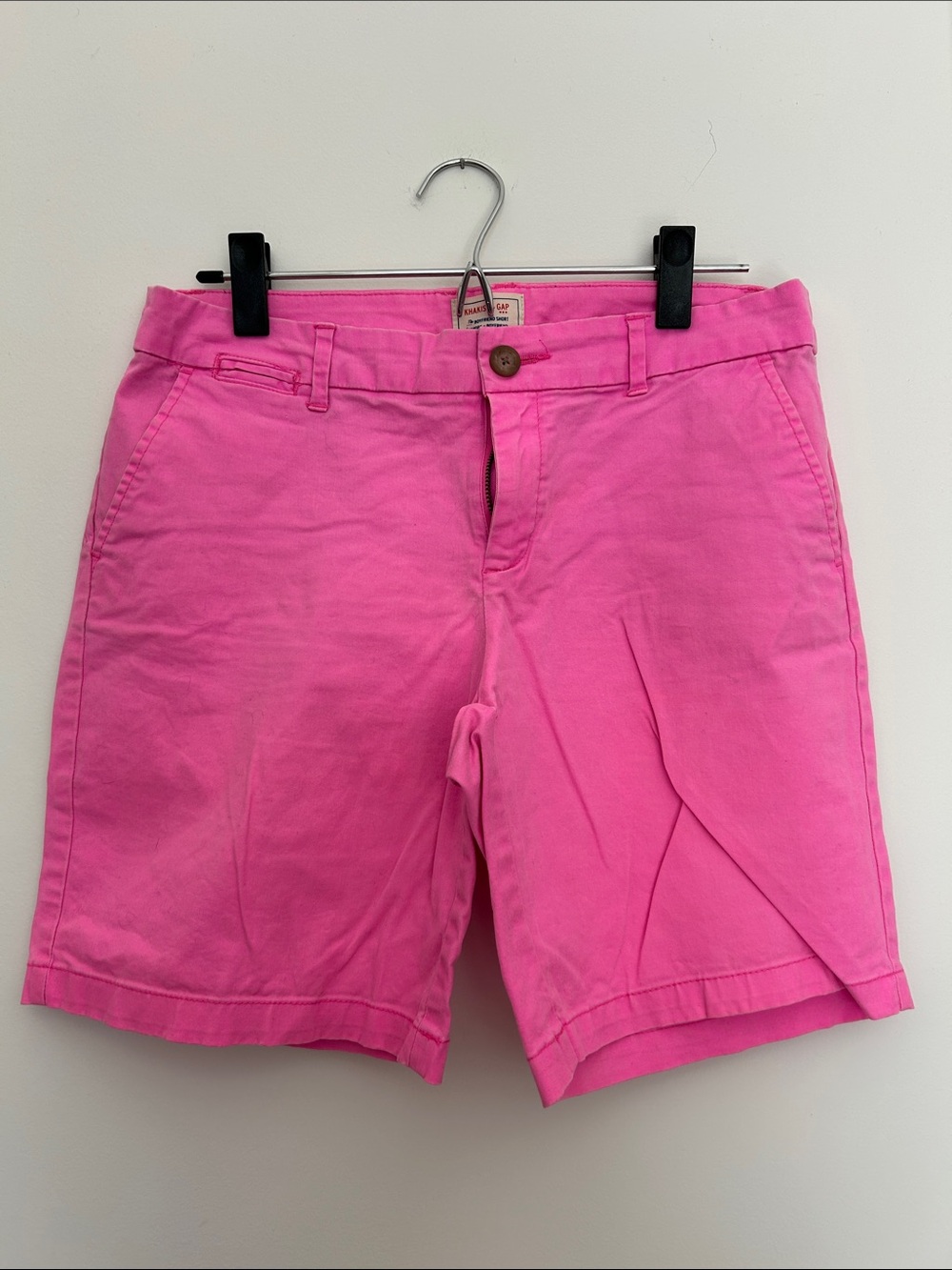 GAP Bright Pink Chino Bermuda Shorts